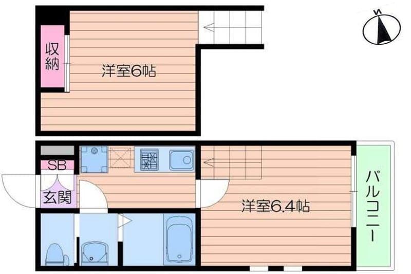 曽根駅 徒歩5分 1階の物件間取画像