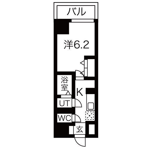 武庫川駅 徒歩5分 6階の物件間取画像