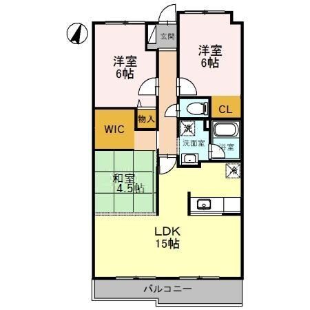 昆陽池パレスの物件間取画像