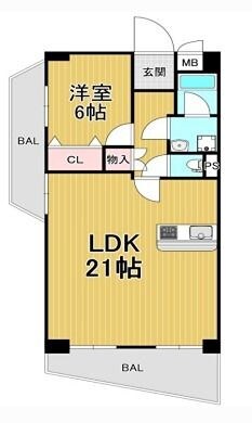 ヴィラ桃山台の物件間取画像