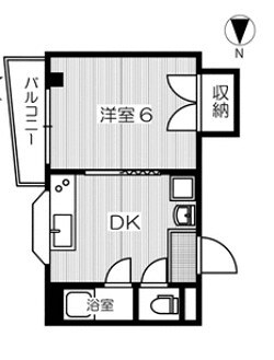 吉見ハイツの物件間取画像