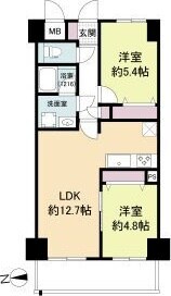 グリュックメゾンF豊中XVの物件間取画像