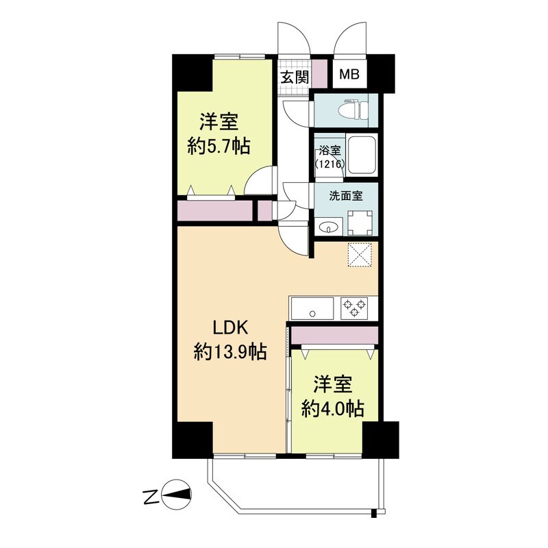 グリュックメゾンF豊中XVの物件間取画像