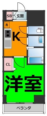 アステリ鶴舞テーセラの物件間取画像