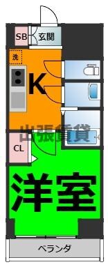 アステリ鶴舞テーセラの物件間取画像