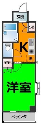 アネックスフジヤⅡの物件間取画像