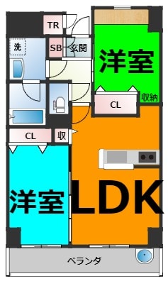 リンパクマンションの物件間取画像