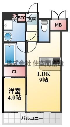 緑地公園駅 徒歩3分 3階の物件間取画像