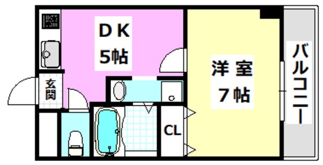 山崎第７マンションの物件間取画像