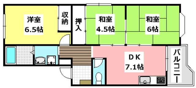 コーポスカイラークの物件間取画像