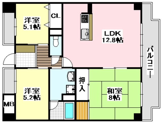 フォルテ摂津の物件間取画像