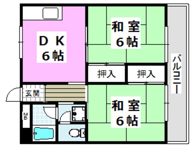 白井マンションの物件間取画像