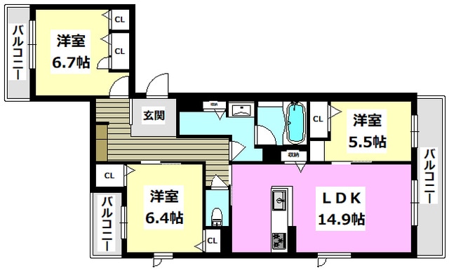 Bay Treeの物件間取画像