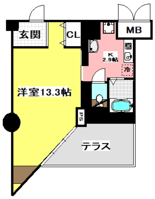 マインズ・コム南茨木の物件間取画像