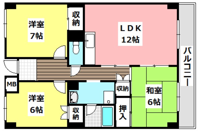 ソフィア若園の物件間取画像