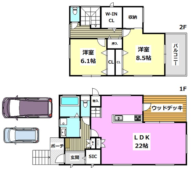 南春日丘1丁目戸建の物件間取画像