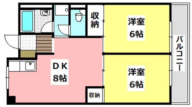 ローズハイツ茨木の物件間取画像