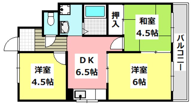 メルシー南摂津の物件間取画像