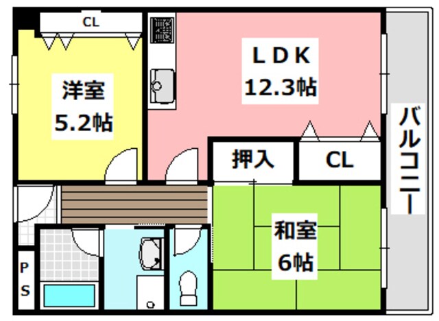 リバーサイドホームの物件間取画像