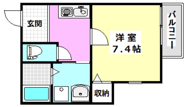 ロイヤルワン中穂茨木の物件間取画像