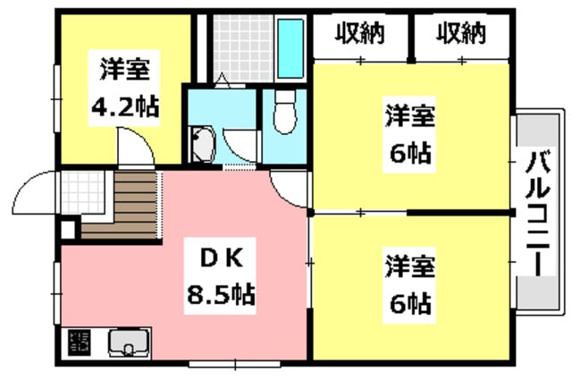 エステートピア鮎川の物件間取画像