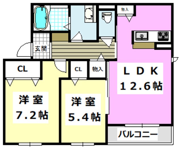 カーサベルデの物件間取画像