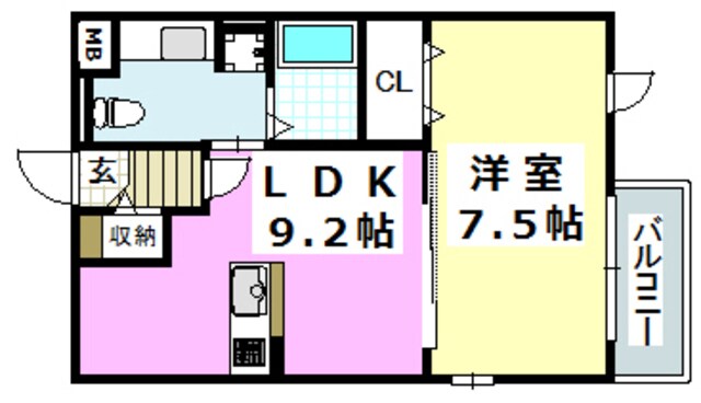 クレセント茨木の物件間取画像