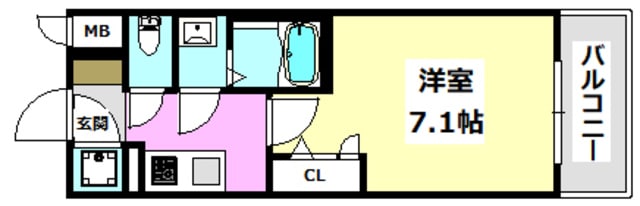 ファーストフィオーレ吹田パティオの物件間取画像