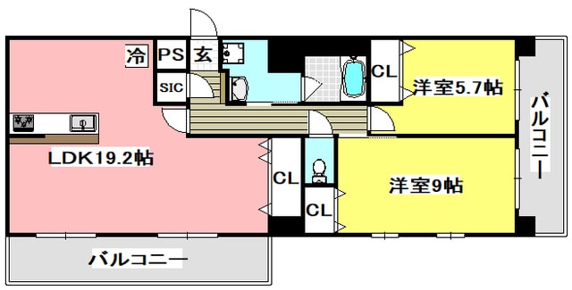 スプランディッド茨木天王の物件間取画像