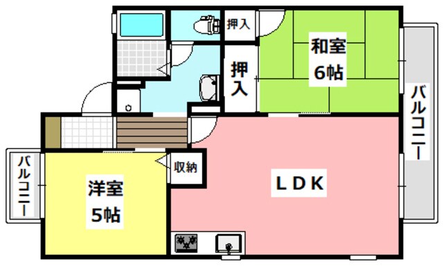 グリーンアレイの物件間取画像