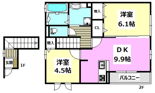 Ｍｓ一番館の物件間取画像