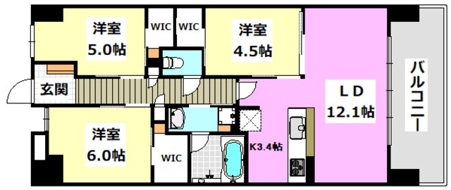 リビオ彩都の物件間取画像