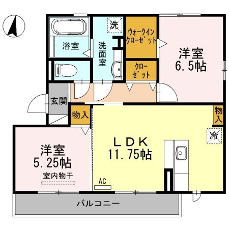 高蔵寺駅 徒歩21分 2階の物件間取画像