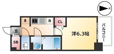 メイクス名駅南Ⅱの物件間取画像