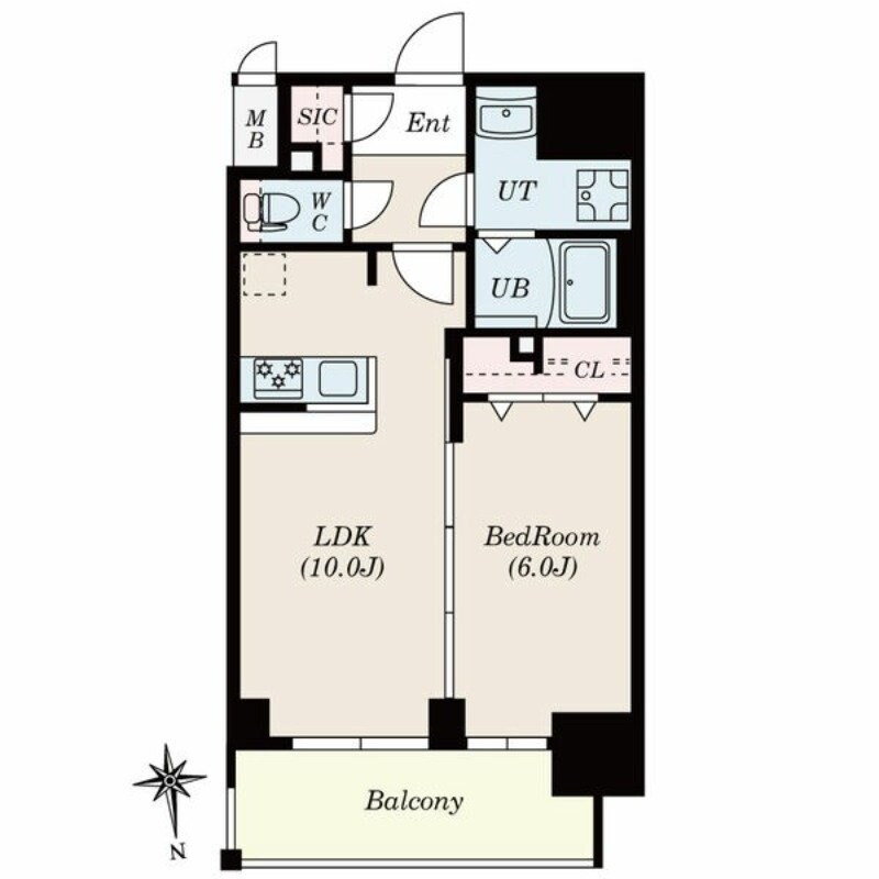 S-RESIDENCE古出来一丁目の物件間取画像