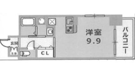 ジアコスモ神戸三宮の物件間取画像