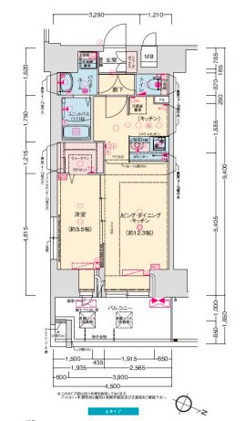 プレサンス神戸セレスティアの物件間取画像