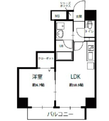 エスタンシア元町の物件間取画像