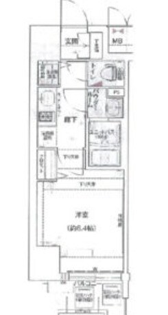 プレサンスみなと元町駅前の物件間取画像