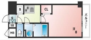 エスプレイス神戸ハーバーランドの物件間取画像