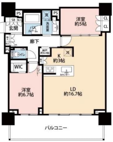 ベイシティタワーズ神戸WESTの物件間取画像