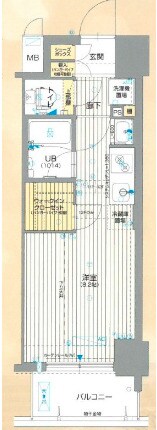 アスヴェル神戸元町海岸通の物件間取画像