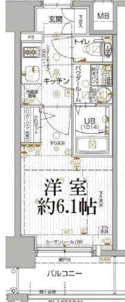 エスリード神戸兵庫駅マリーナスクエアの物件間取画像