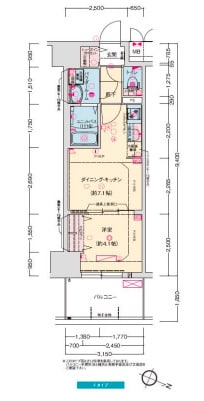 プレサンス神戸セレスティアの物件間取画像