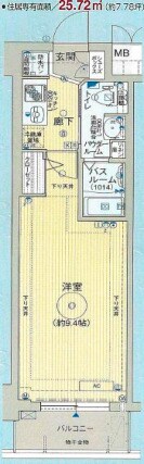 エステムコート神戸ハーバーランド前Ⅳベイライトの物件間取画像