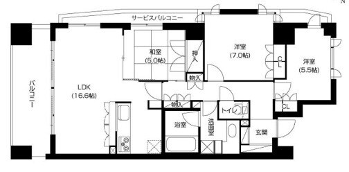 アーバネックス三宮磯辺通の物件間取画像