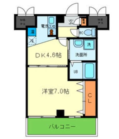 ラフォンテ三宮旭の物件間取画像