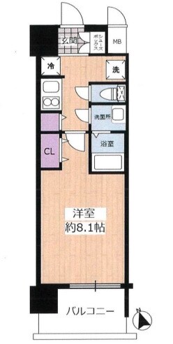 ダブルスタイル神戸2の物件間取画像