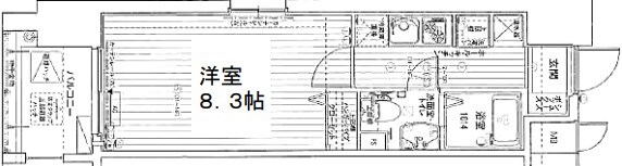 アドバンス三宮4ルシールの物件間取画像