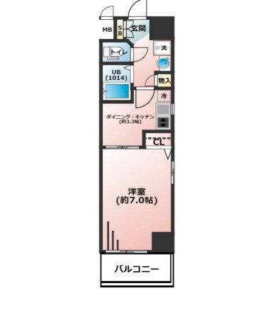 エステムコート神戸ハーバーランド前Ⅳベイライトの物件間取画像